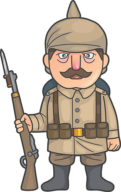 Cartoon German soldier during World War one - News and Updates by Camera  Electronic